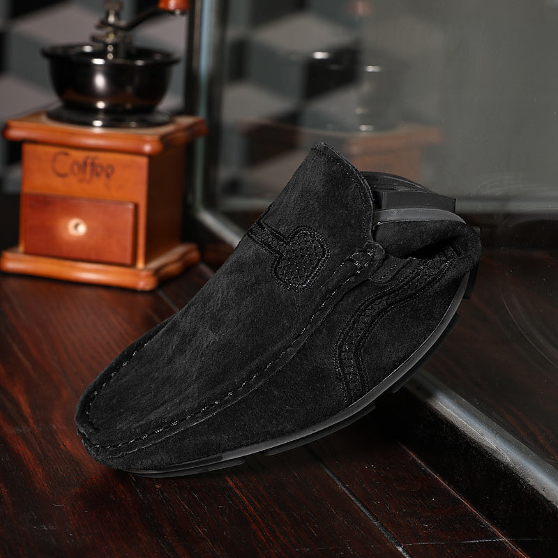 Grey Suede Luxury Comfort Slip-On Loafers for Men - Soft, Breathable, and Easy to Wear - Perfect for Casual Daily Life, Work, or Travel