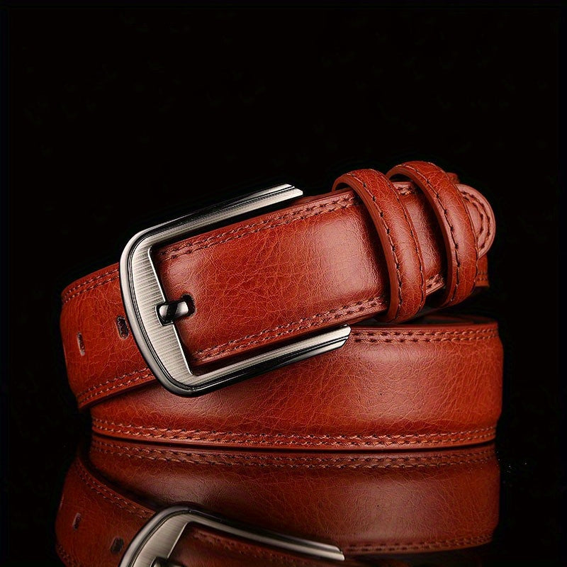 Genuine Leather Men's Belt Fashion Alloy Pin Buckle Belts Fashion Luxury Jeans Belts for Men Business Belt Female Belt