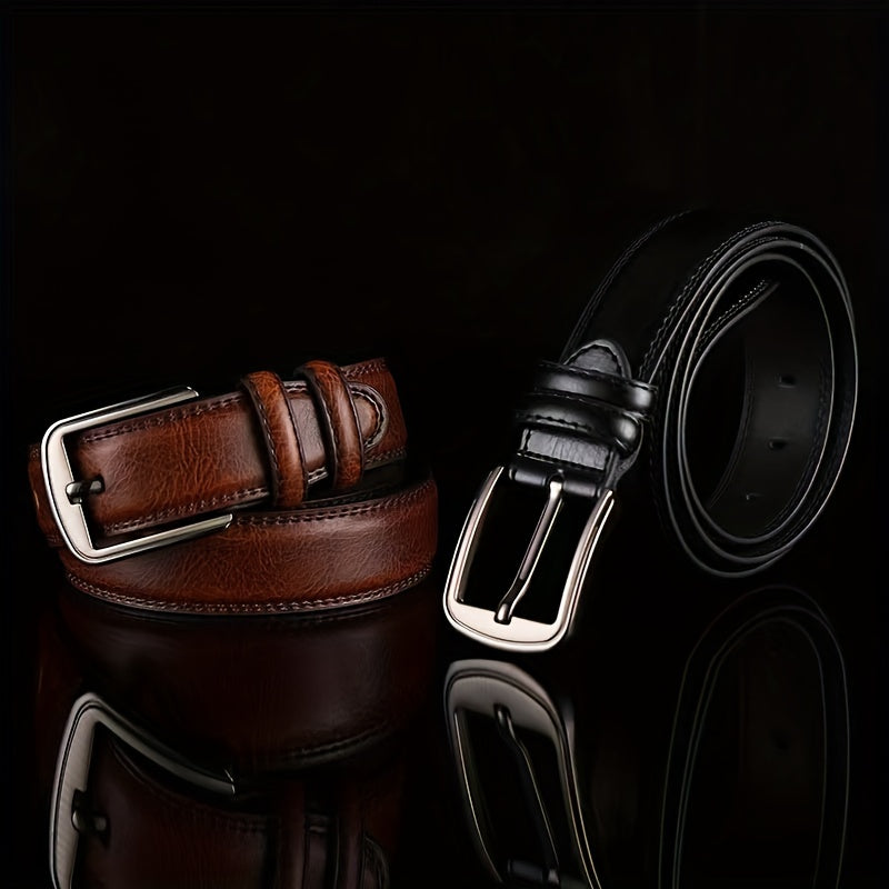 Genuine Leather Men's Belt Fashion Alloy Pin Buckle Belts Fashion Luxury Jeans Belts for Men Business Belt Female Belt