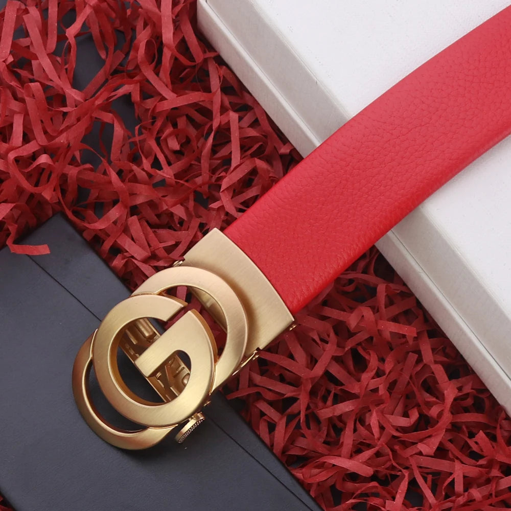 Men Genuine Leather Belts Designers Belts For Men Luxury Business Fashion Work Women Jeans Dress Belt, Perfect Accessory For Bus
