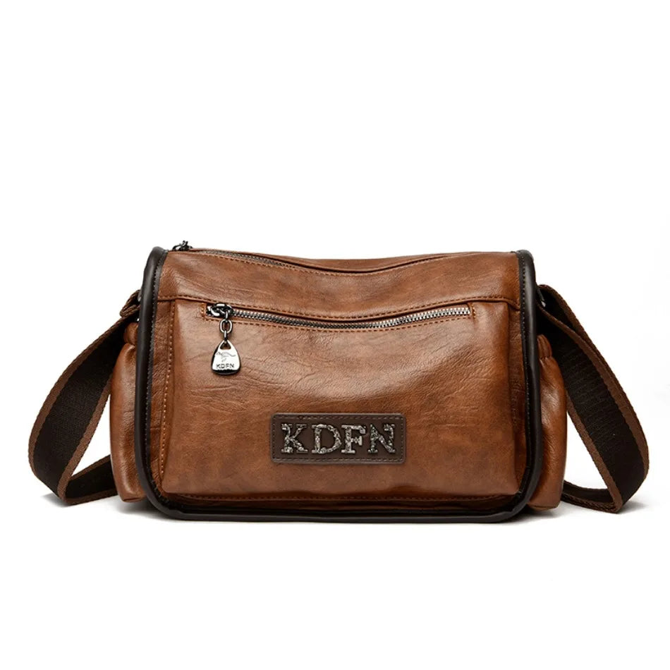 High-quality Leather Handbags  for Women Luxury Designer Shoulder Crossbody Bags Soft New Ladies Casual Tote Messenger Bag 2024
