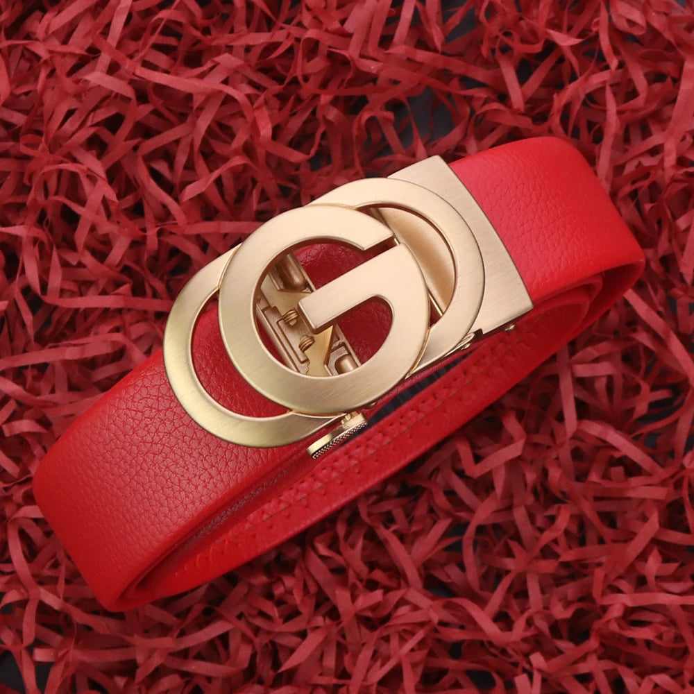 Men Genuine Leather Belts Designers Belts For Men Luxury Business Fashion Work Women Jeans Dress Belt, Perfect Accessory For Bus
