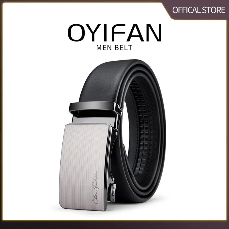 Leather Belt Men Genuine Leather Belt for Men Mens Belts Waistband Male Man Waist Automatic belts Business belts