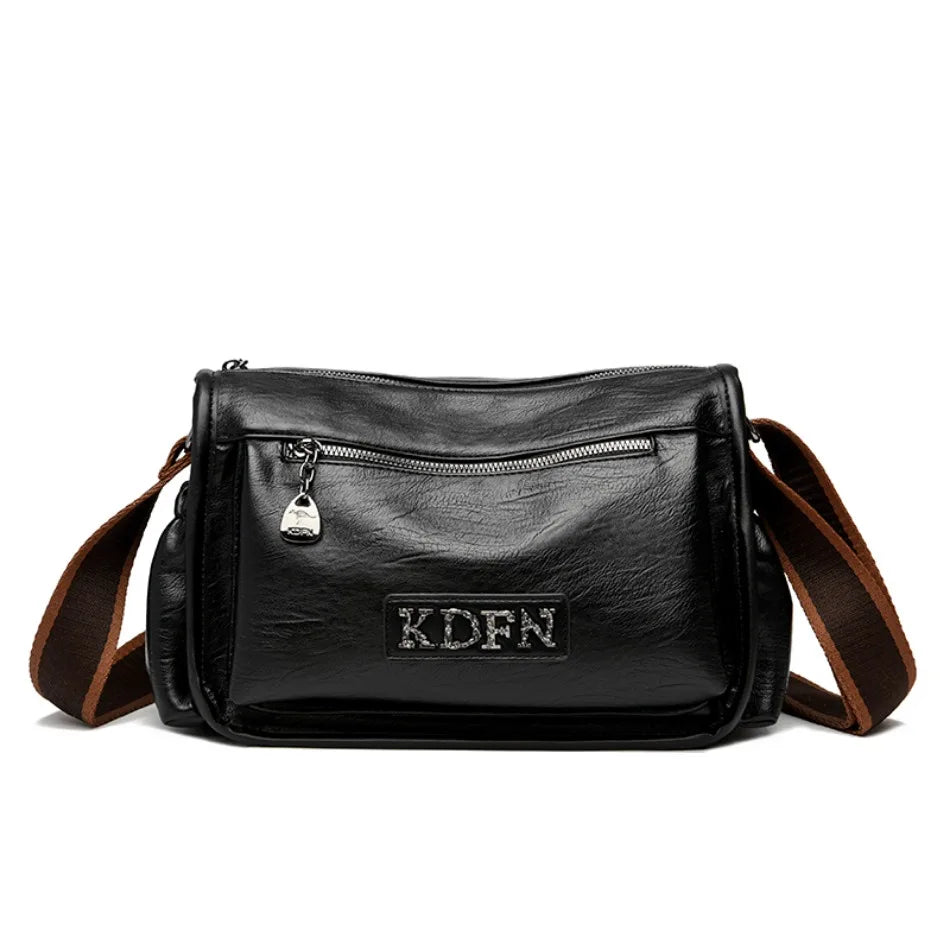 High-quality Leather Handbags  for Women Luxury Designer Shoulder Crossbody Bags Soft New Ladies Casual Tote Messenger Bag 2024