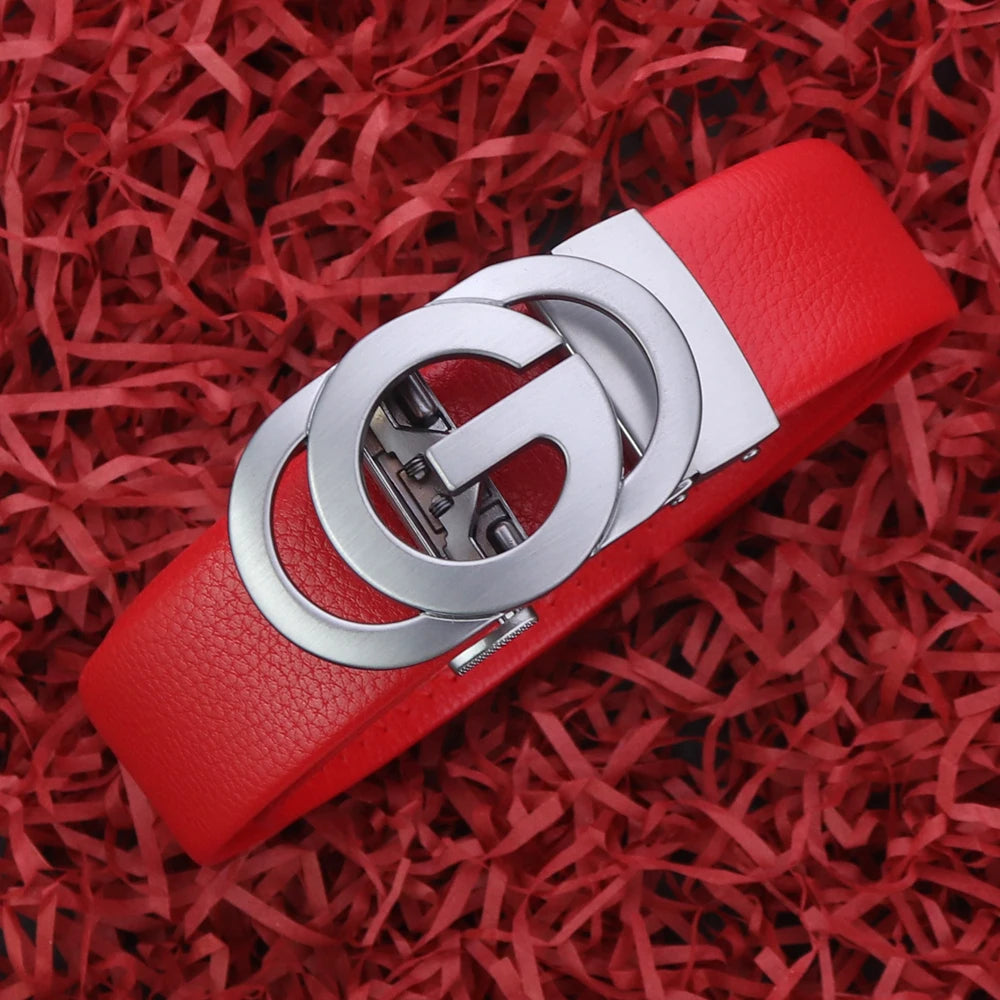 Men Genuine Leather Belts Designers Belts For Men Luxury Business Fashion Work Women Jeans Dress Belt, Perfect Accessory For Bus