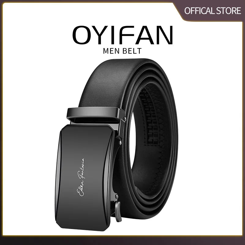 Leather Belt Men Genuine Leather Belt for Men Mens Belts Waistband Male Man Waist Automatic belts Business belts