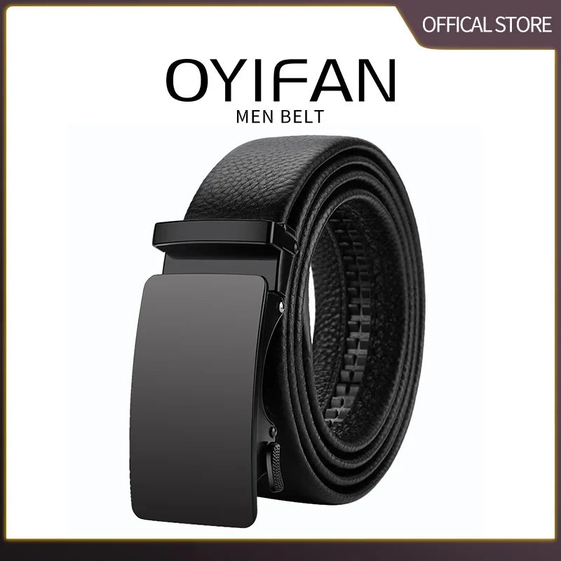 Leather Belt Men Genuine Leather Belt for Men Mens Belts Waistband Male Man Waist Automatic belts Business belts