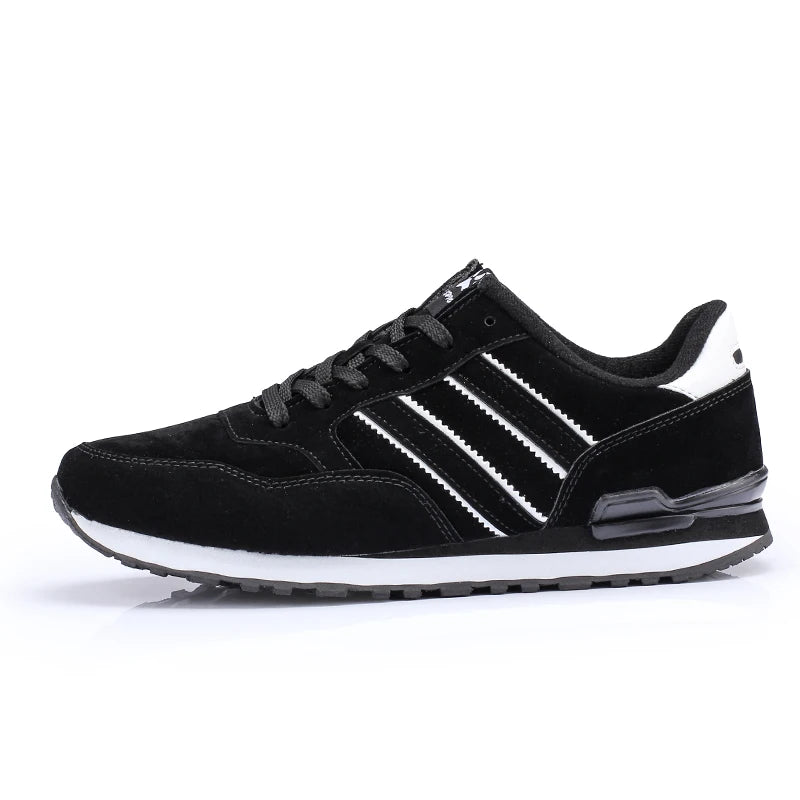 High Quality Men's Sneakers Leather Casual Sports Shoes Non-slip Running Shoes Breathable Men Tennis Shoes Comfort Flat Shoes