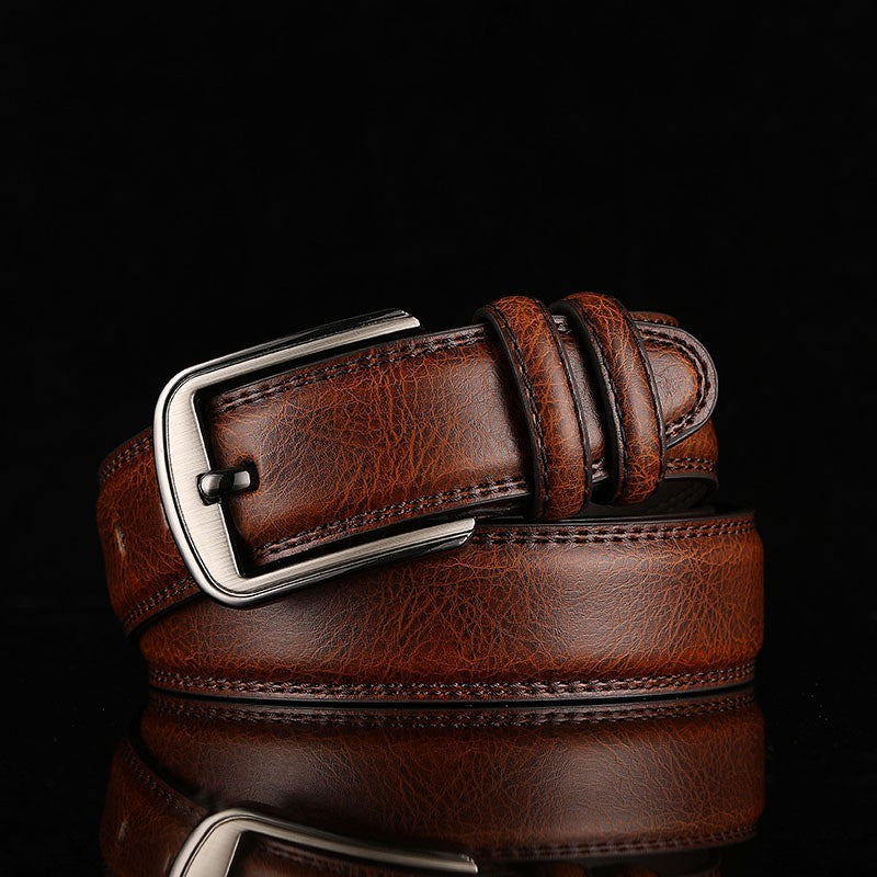Genuine Leather Men's Belt Fashion Alloy Pin Buckle Belts Fashion Luxury Jeans Belts for Men Business Belt Female Belt